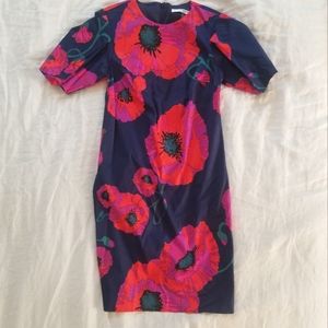 Trina Turk Blue Note Floral Mini Dress